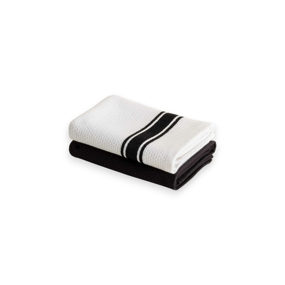 Набор из двух кухонных полотенец Elvin | черный