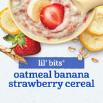 Gerber, Lil 'Bits®, каша для детей от 8 месяцев, овсянка, банан и клубника, 227 г (8 унций)