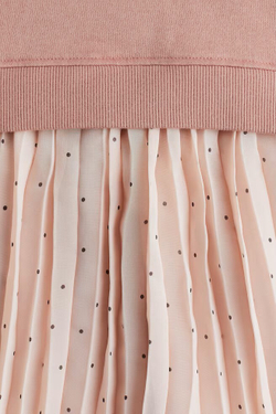 H&M Платье с принтом, пудрово-розовый