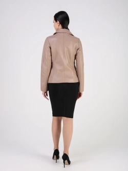 Кожаная куртка демисезонная блейзер