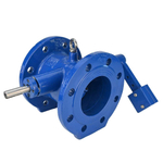 Swing check valve Elephant VCD1313E-F body material - cast iron GGG50, seal - EPDM, disc - cast iron GGG50, flanged, with swashplate and counterweight