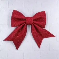 Бант Марго 19x22 см., 1 шт., красный, Christmas DeLuxe (86832)