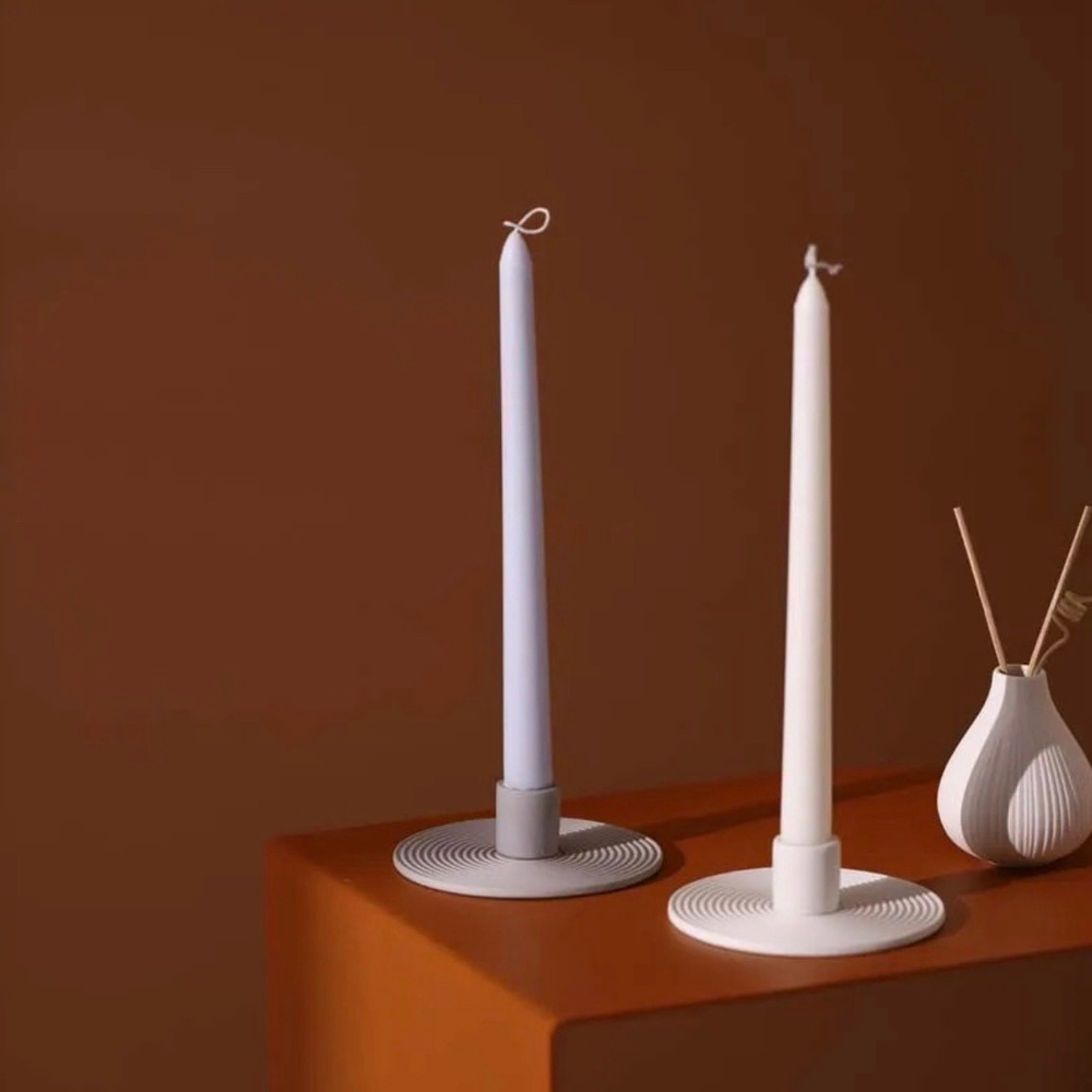Пара Столовые свечи MiX Candle, Белые с Ароматом