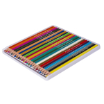 Карандаши цветные Yalong 24 цв., "Герои сказок" пластиковые, трехгранные, заточенные, грифель 2.8 мм, картон. уп., европодвес