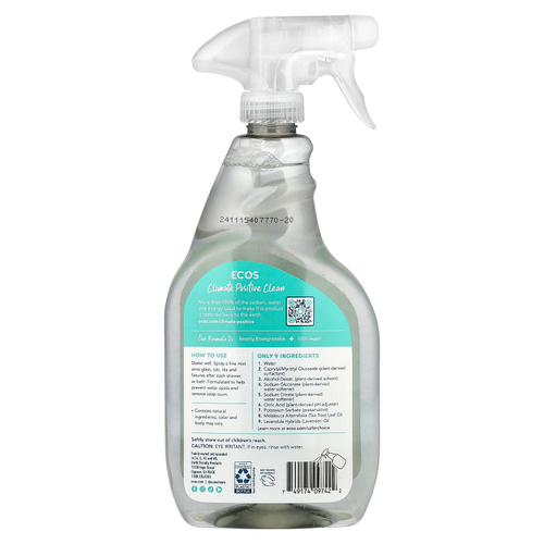 Earth Friendly Products, Ecos®, растительное очиститель для ванной, чайное дерево, 650 мл (22 жидк. унции)