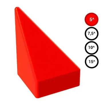 Элемент пирамидальный для конструктора Outdoor красный