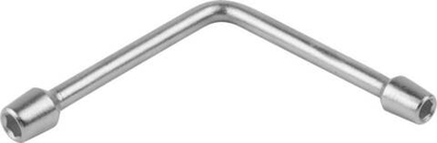 ЗУБР 8 х 10 мм, Г-образный двухсторонний торцовый ключ (27569-08-10)