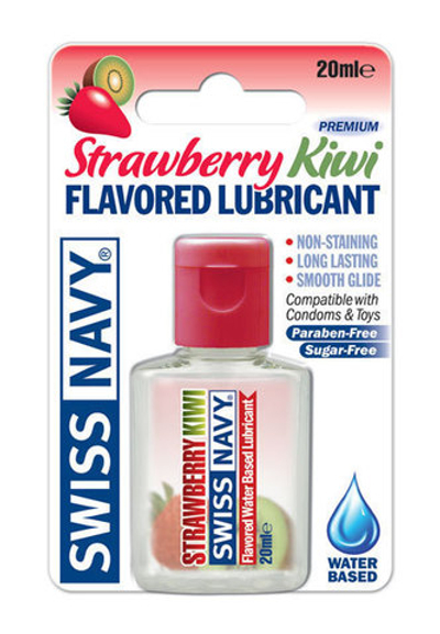 Лубрикант STRAWBERRY KIWI со вкусом клубники и киви, 20 мл.