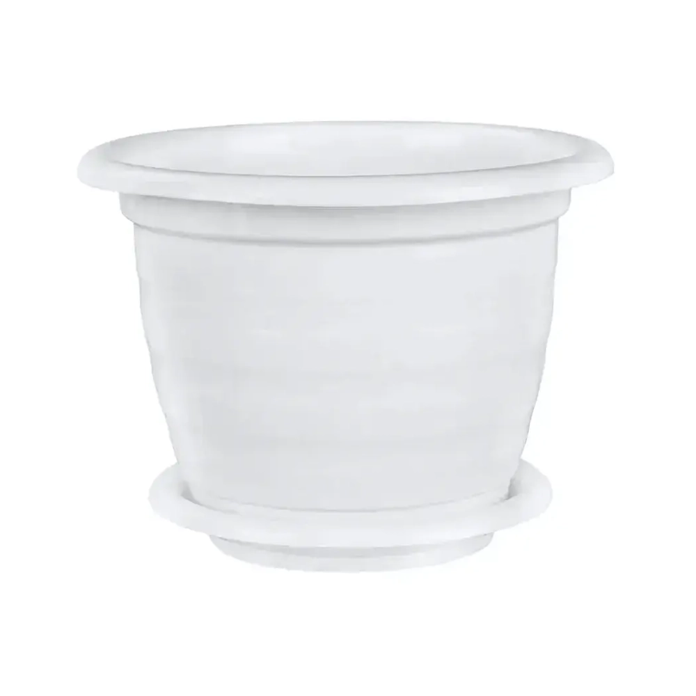 Горшок цветочный Виола 2л. с поддоном белый