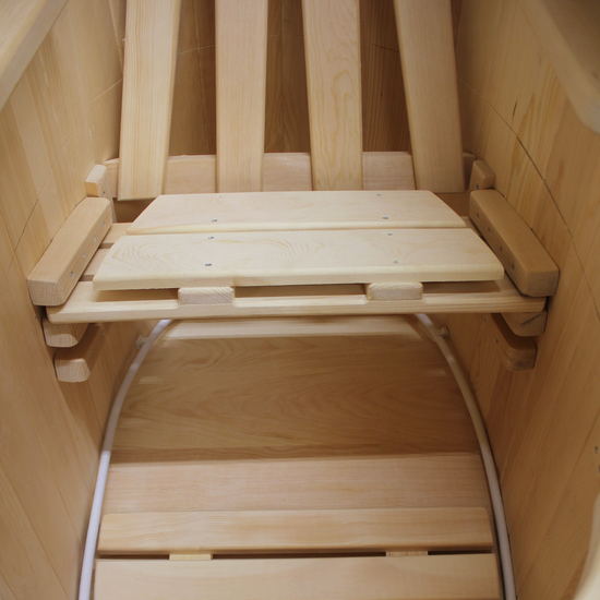 Комплект "КОМФОРТ ПРОТОЧНЫЙ" (кедровая бочка с парогенератором)