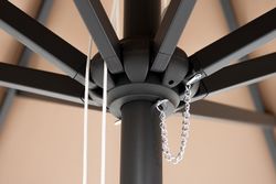 "Джулия" зонт садовый 3х3м на центральной опоре, тент бежевый