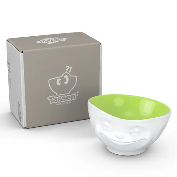 Чаша tassen grinning, 500 мл, белая-фисташковая