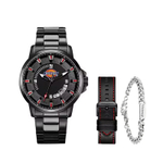 Dickies Wrist Watch Quartz Movement Stainless Steel Strap 43mm Black Dial Men"s Watches