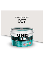 UNIS U-70 цементно-полимерная армированная затирка для швов  C07 светло-серый 2 кг