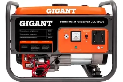 Генератор бензиновый электрический 3,3 кВт с электростартером Gigant GGL-3300E