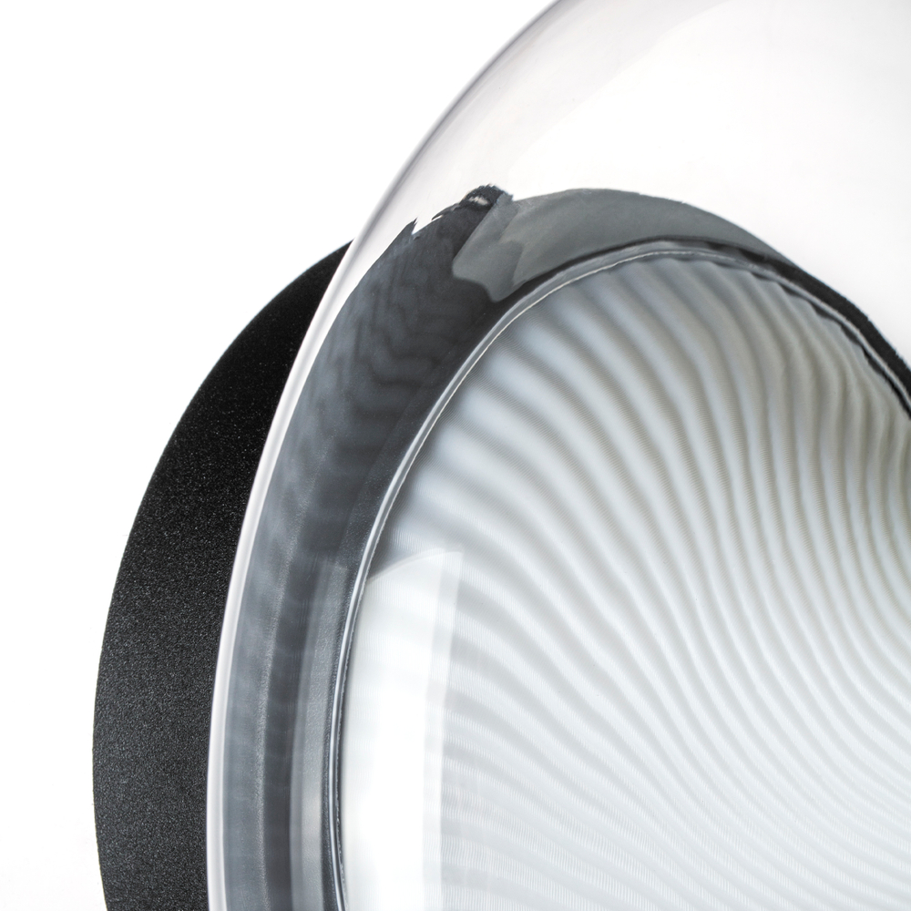 612017 Люстра PALERMO 8W LED 350LM G ЧЕРНЫЙ/ПРОЗРАЧНЫЙ 3000K