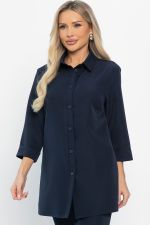 Костюм с брюками Ксанти НЬЮ (синий) К14502-3М LT Collection