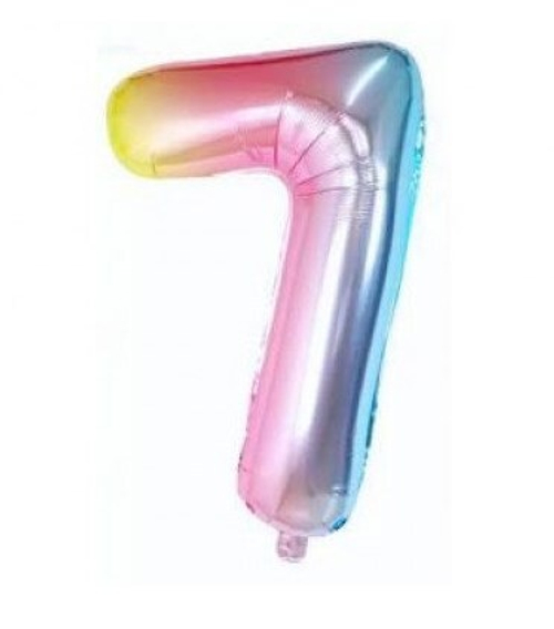 Шар цифра №7 Градиент