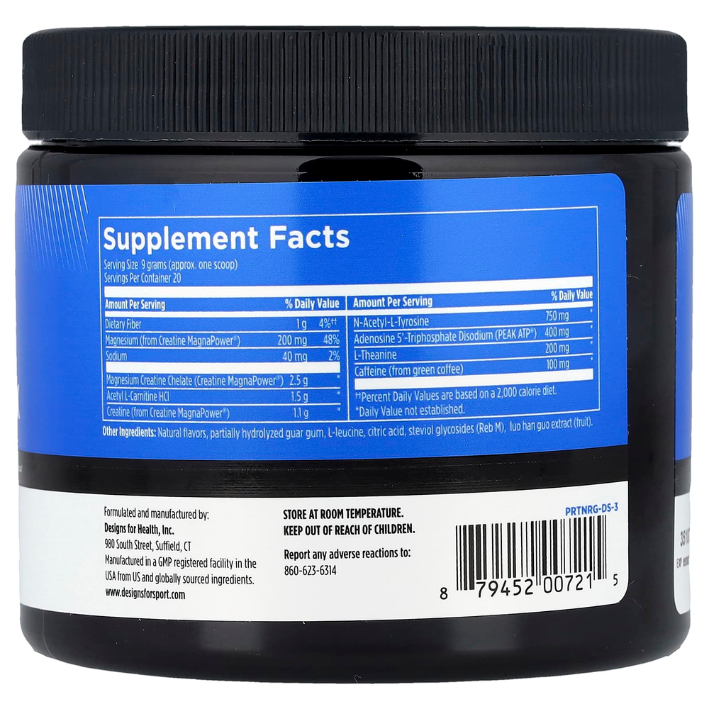 Designs For Health, Designs for Sport®, комплекс для тренировок, клубника, 180 г (6,3 унции)