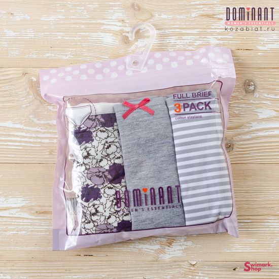 Трусики женские DOMINANT 55000-295, FULL BRIEF, 3 шт. в уп.
