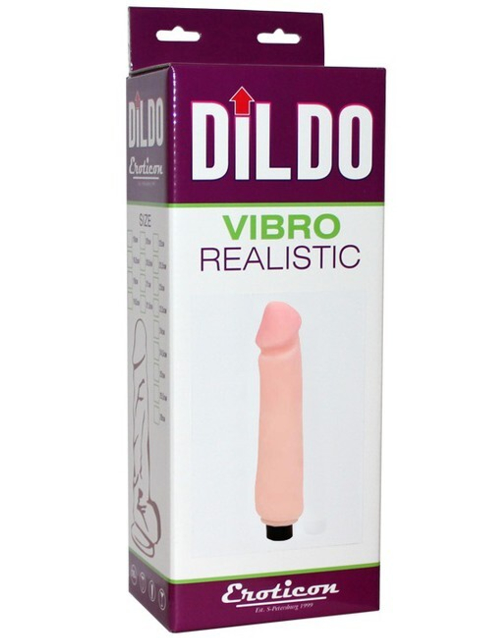 Водонепроницаемый вибратор выраженной головкой UltraSkin Vibro Realistic (Цвет: телесный)