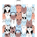 Пакет ПЭ с петлевой ручкой 55+4см Пушистая компания Артпласт (х25 (комплект 25 шт)