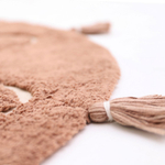 Стираемый коврик Nattiot Yva (Ø110 см), хлопок, коричневый