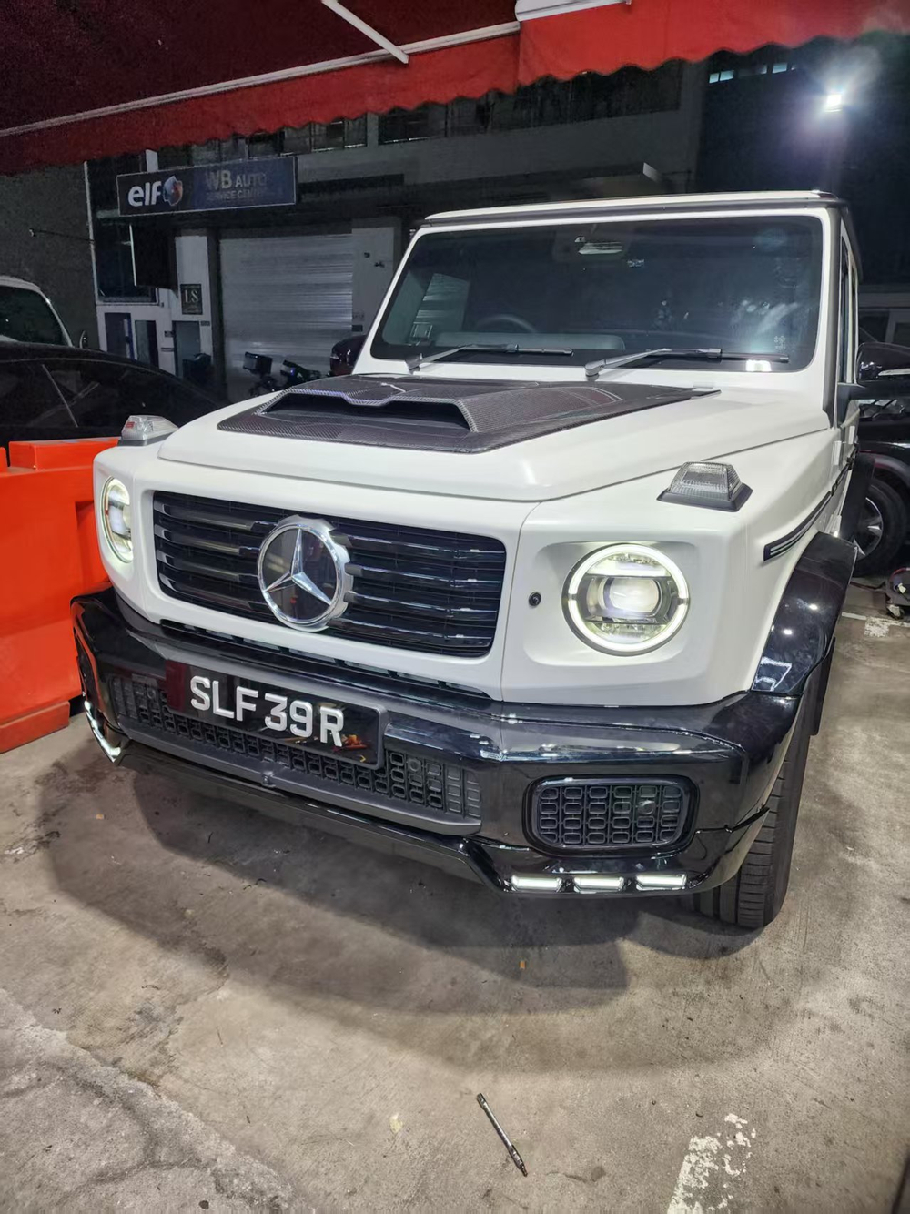 Губа переднего бампера для Mercedes Benz G class W465 G500 G450d 2025+ Гелик Гелентваген