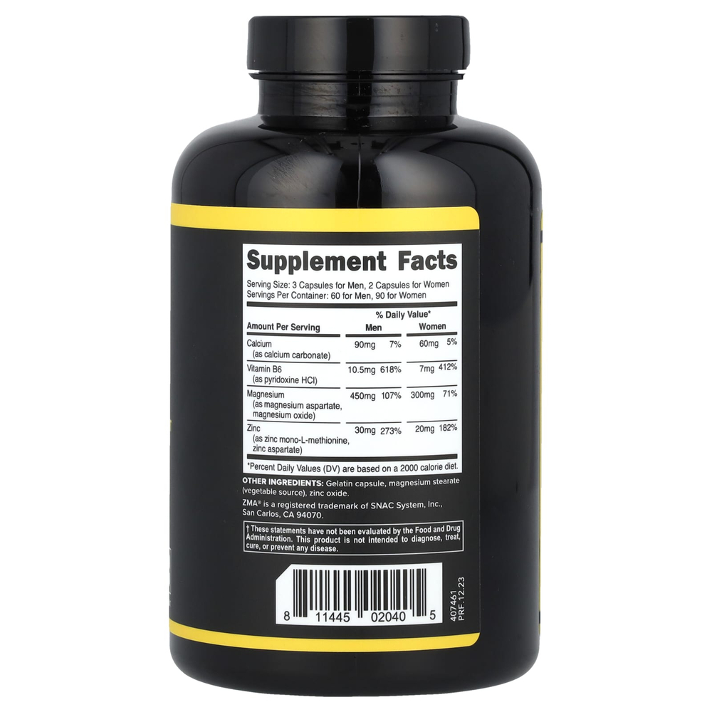 Primaforce, ZMA®, анаболическая минеральная поддержка, 180 капсул