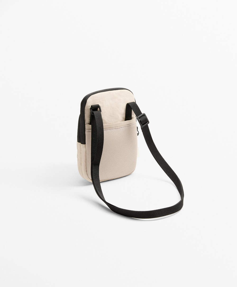 Oysho Сумка для телефона через плечо, бежевый