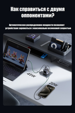 Зарядное устройство Ugreen Nexode RG 65W GaN черный