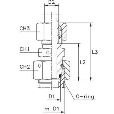 Соединение PNF DS12 24х1.5 (нерж.)