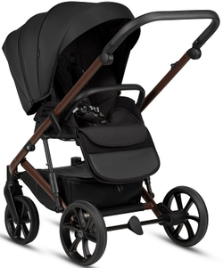 Детская коляска Tutis Viva 6 Plus Essential 3 в 1 с автокреслом Elo Lux EduSky Black 1612070 Caviar