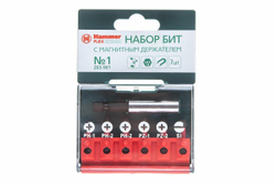 Набор бит Hammer Flex 203-901 PB  набор No1 Ph/Pz/Sl  7шт.