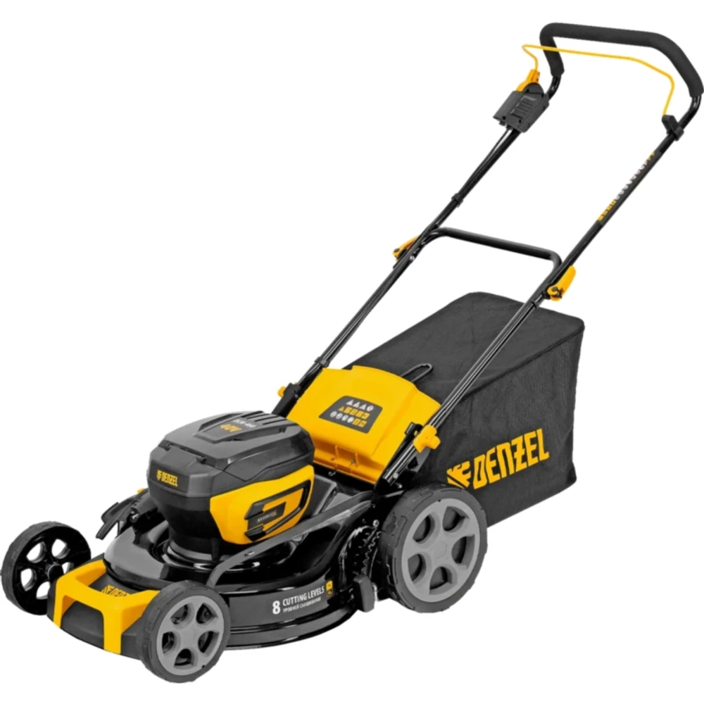Газонокосилка аккумуляторная DENZEL DLM-460 40В (2 x 4 Ач, ЗУ) нож 46 см, 58911