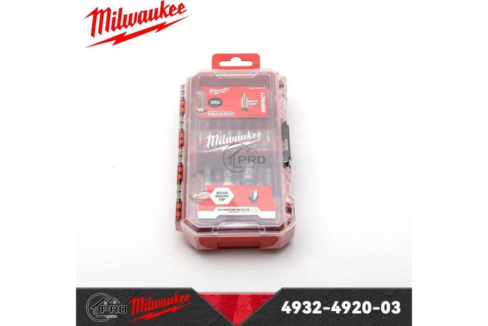 Набор бит SHOCKWAVE 35 предметов Milwaukee 4932492003