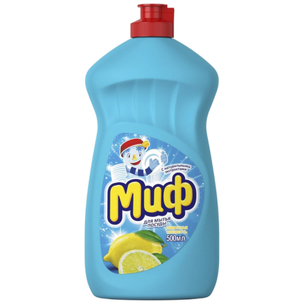 Средство для мытья посуды Миф лимонная свежесть 400 мл