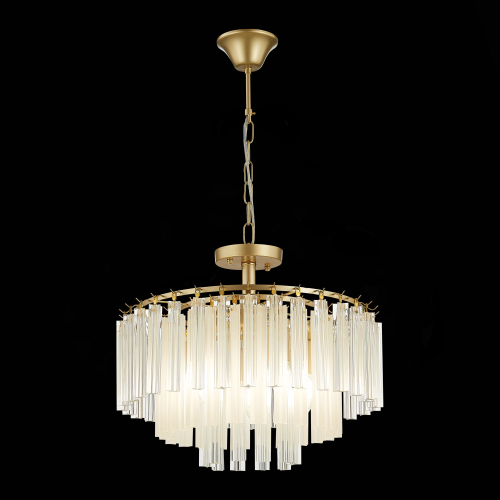 SLE260103-05 Светильник подвесной Шампань/Шампань, Прозрачный E14 5*40W