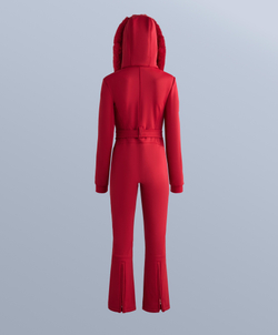 Oysho Водостойкий облегающий эластичный комбинезон SKI, красный