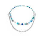 Колье-трансформер 4-in-1 Coeur de Lion Turquoise 4715/10-0600