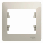 GLOSSA 1-постовая РАМКА, МОЛОЧНЫЙ