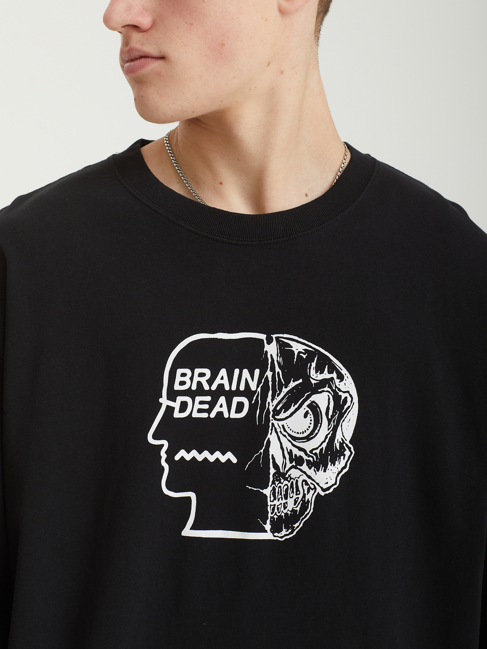 Мужской Лонгслив Skull Mech