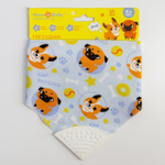 5112551 Нагрудник -бандана непромокаемый «ТРЕНД. Песики» на кнопке