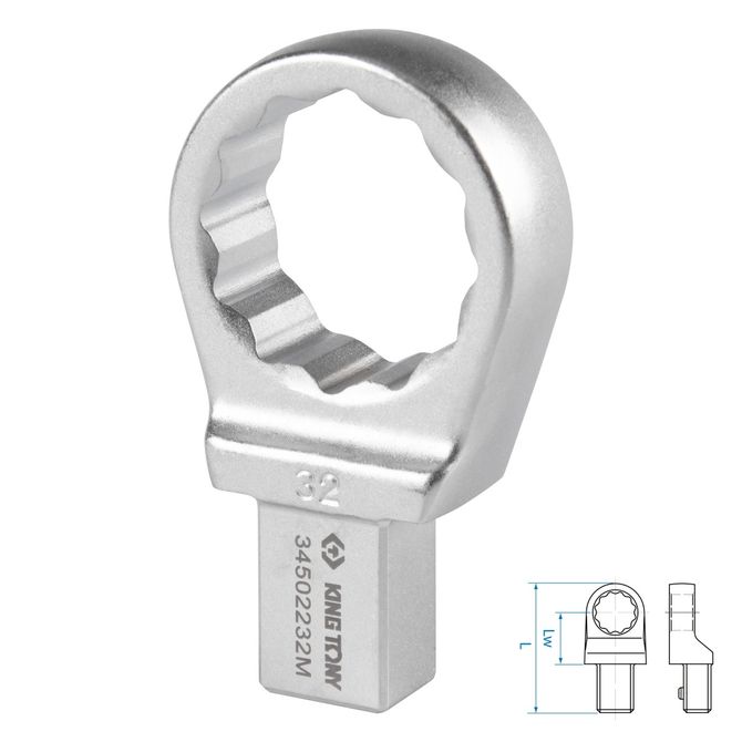 KING TONY (34502232M) Насадка накидная серии "FIT", 32 мм, 14х18 мм