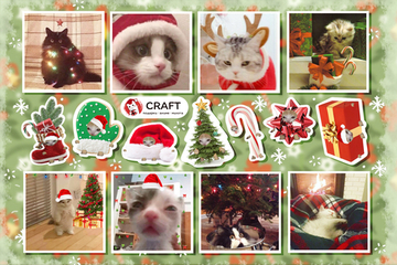 Стикерлист "Новогодние котики"