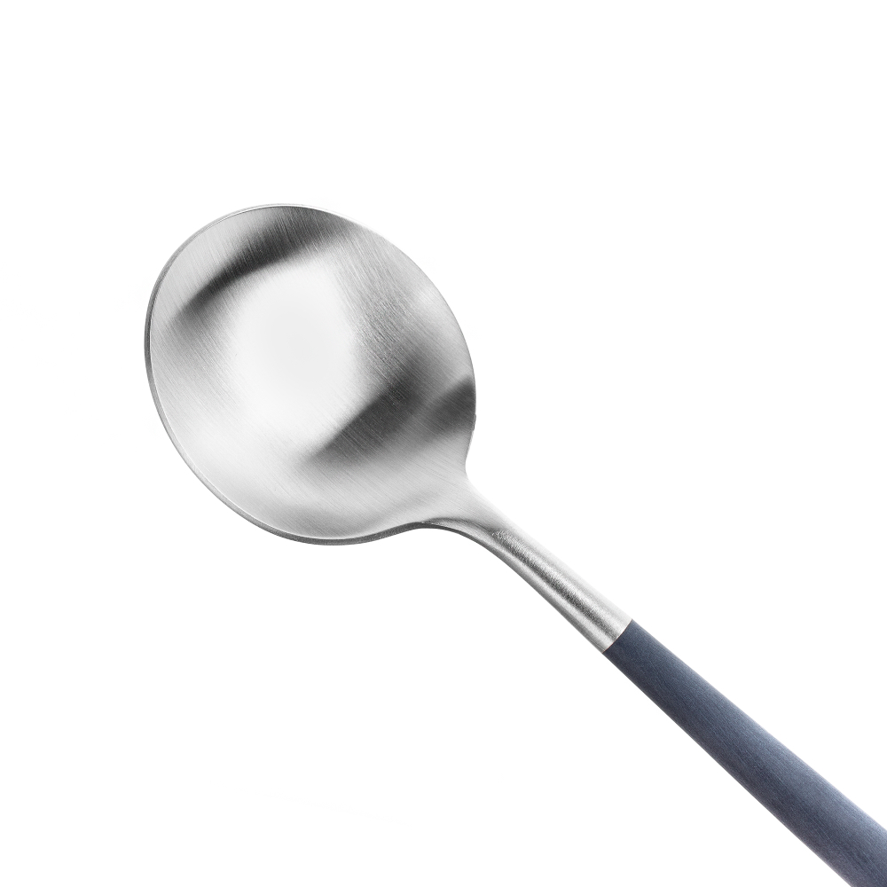 Набор столовых приборов на 6 персон 24 предмета Cutipol Goa matte blue в подарочной упаковке