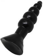 Гелевый анальный массажёр (черный) 45х170 мм (Цвет: черный)