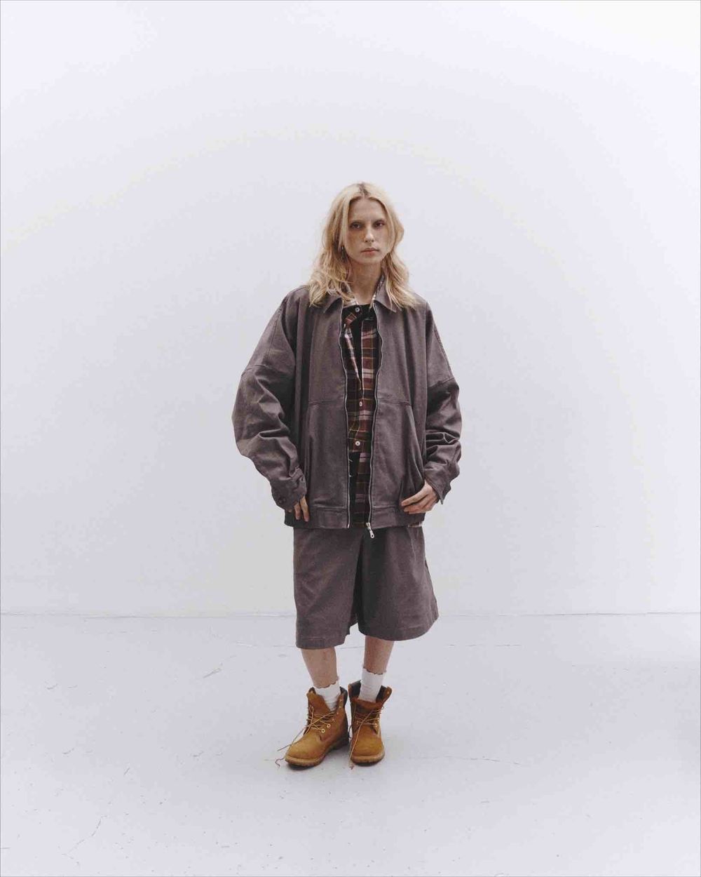 Купить Куртка One Two Zip-Up Shirt Jacket Shark Skin серая Куртка One Two Zip-Up Shirt Jacket Shark Skin серая