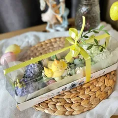 Зефир пасхальный «Ассорти из гнёзд с цветами»/ 26*10