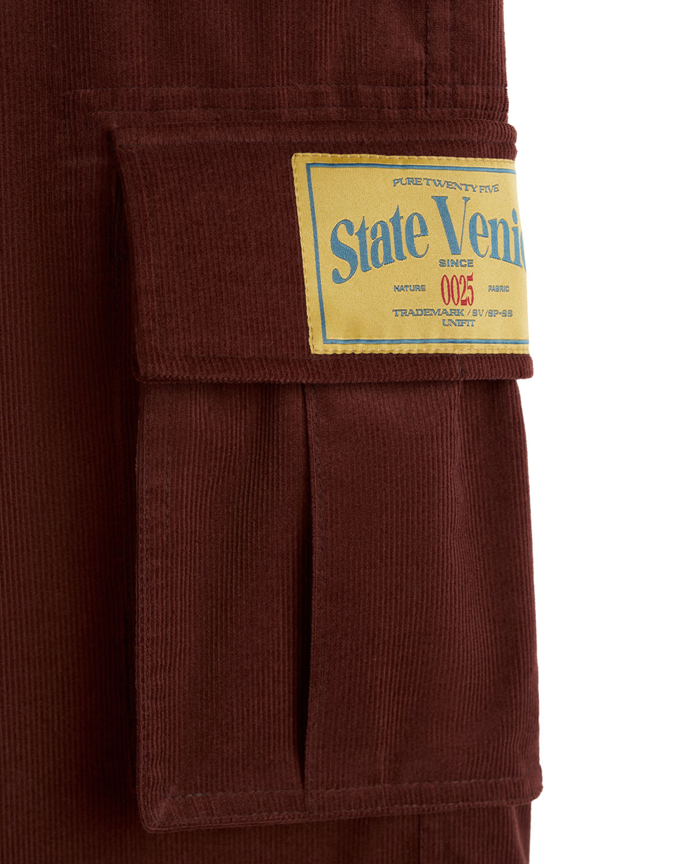 Вельветовые карго брюки